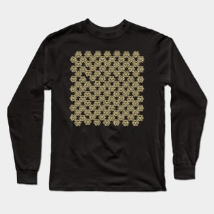 Light Yellow Sun Pattern Long Sleeve T-Shirt